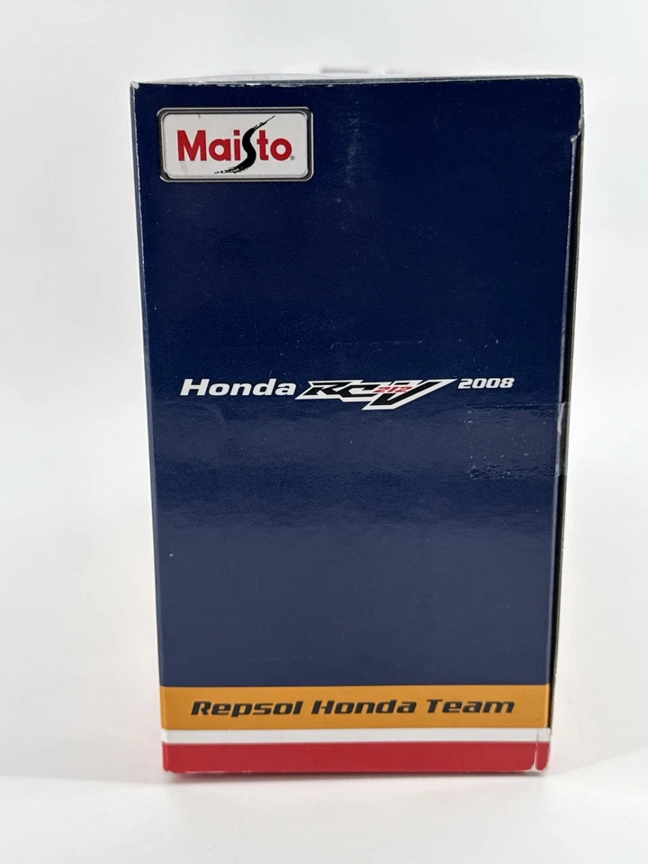 Bicicleta Maisto 1:18 Honda RC212V Repsol Dani Pedrosa 2008 Diecast MotoGP 31162 Foto 3 de 4
