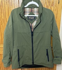 Pendleton Women  s Green Paradise Ripstop Rain Coat W/ Zipper Hood Small NWOT
