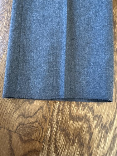 Brooks Brothers Boy's 100% Wool Gray, Unfinished Hem Pants, Size 7 - Picture 4 of 8