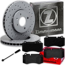 ZIMMERMANN BREMSSCHEIBEN + BEL&Auml;GE VORNE f&uuml;r MERCEDES E-KLASSE W211 S-KLASSE W221