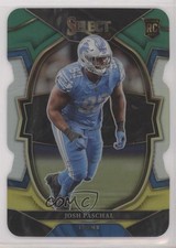 2022 Panini Select Concourse Green & Yellow Prizm Die-Cut Josh Paschal #59 2xd