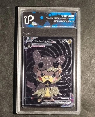 PIKACHU COSPLAY MIMIKYU - POKEMON - GRAD - NO PSA BECKETT - 85 OF 100 - CUSTOM