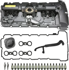 MITZONE N52 Engine Valve Cover Kit with Oil Cap & PCV Hose Compatible with... 