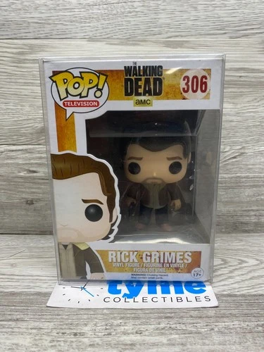 Funko Pop! Vinyl: The Walking Dead Rick Grimes #306 Vaulted Figure w protector