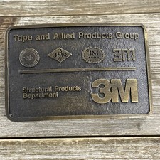 Bronze Toned Tape  Allied Products Group 3M Square Belt Buckle