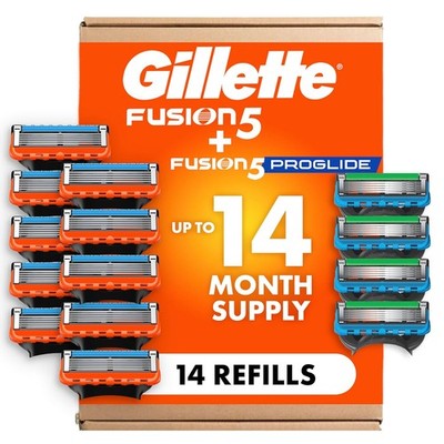 Gillette Fusion5 ProGlide Razor Refills 10 Count Men's Blades