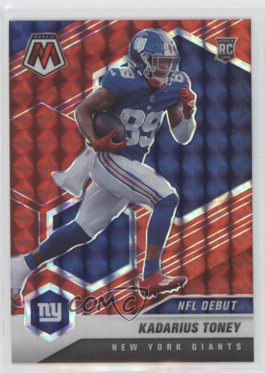 2021 Panini Mosaic NFL Debut Red Mosaic Prizm Kadarius Toney #251 Rookie RC 0c6