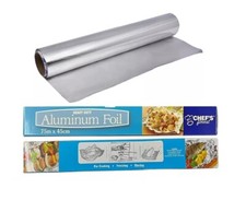 Aluminium Kitchen Foil Roll Catering Tin Food Wrap Roll 450mm / 300mm