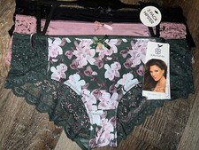 Daisy Fuentes  Womens Hipster Underwear Panties 3-Pair Polyester Blend FD  M