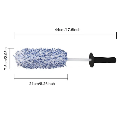 Car Wheel Brush Rims Tire Seat Engine Wash Cleaning 17" Auto Detailing Tool - Picture 3 of 8