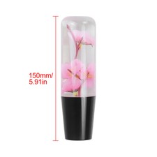 Universal Jdm Sakura Pink Real Flower Manual Car Gear Stick Shift Knob Shifter