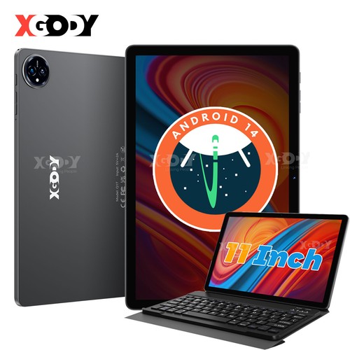 XGODY 11'' Tablet 16GBRAM 256GB 5GWiFi Android. 14 Dual Camera Widevine L1 8Core