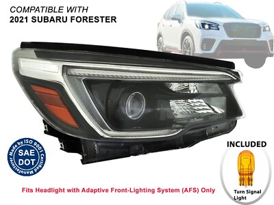 2021 Subaru Forester LED Head Light with AFS Passenger Right Side SU2503174