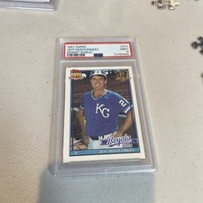 1991 Topps Desert Shield #371 JEFF MONTGOMERY PSA 9 ROYALS