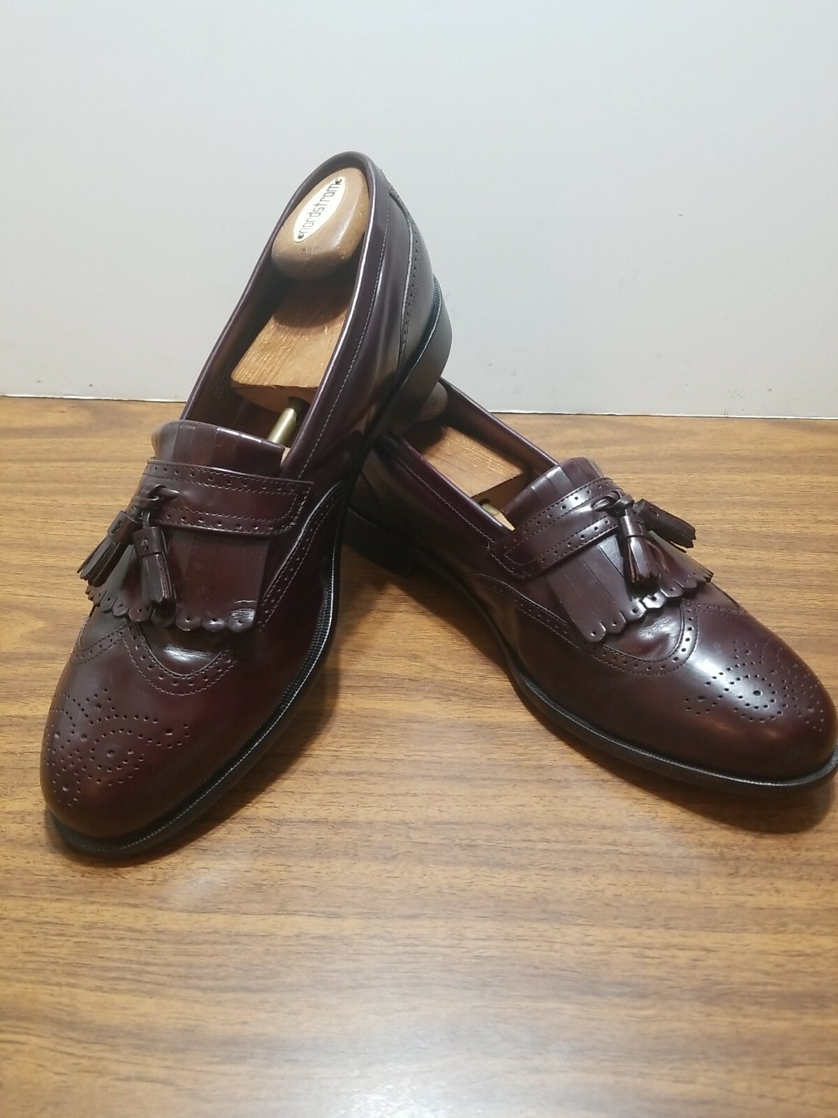 BOSTONIAN CLASSICS FIRST FLEX WING TIPS DARK BURG… - image 11