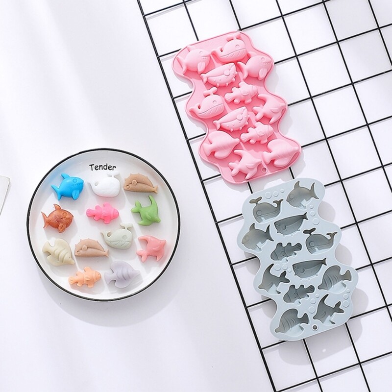12 Cavity Marine Fish Baking Mold Birthday Cookie Tools Cake Decorating Tools eBay