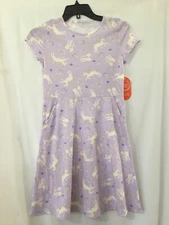 NWT Wonder Nation Unicorn Dress Girls Play pockets Lavender Many sizes