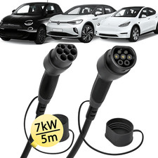 5M Type 2 to Type 2 EV Charging Cable 7.2kW 32A EV Charger dé for Mercedes EQS