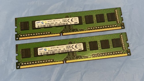 2 x 4GB (8GB Kit) Samsung M378B5173BH0-CK0 PC3-12800U 1600MHz Computerspeicher *