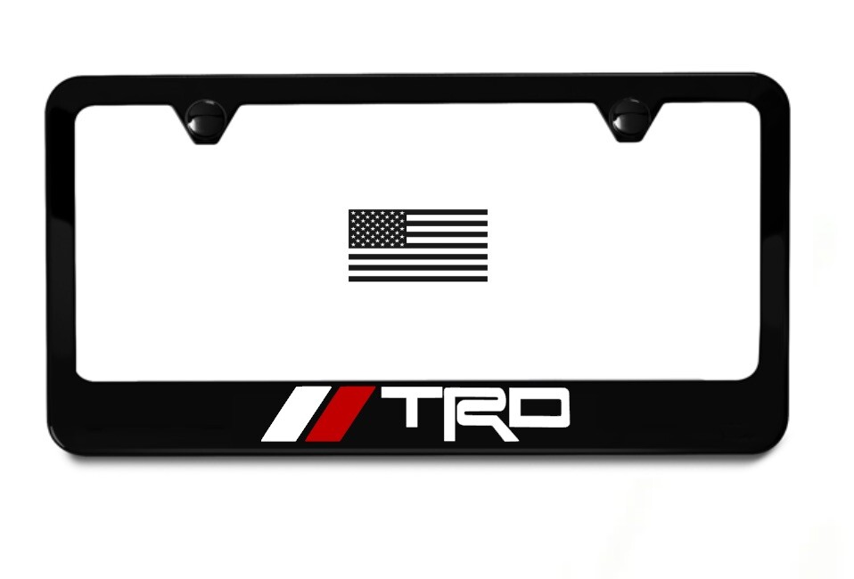Find TRD 3d Black Emblem Steel License Plate Frame Black New In Philadelphia, Pennsylvania, US - Foto 2