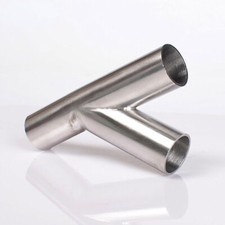 304 Stainless Steel Tee Y Shape Pipe Y-Piece Exhaust Tube Polished 19mm-51mm Hot