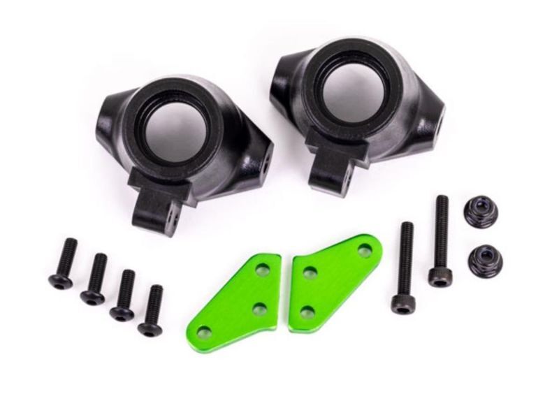 Traxxas 9637G Steering Block Arms Aluminum Steering Blocks (Green Anodized 2 ...