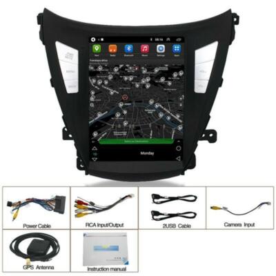 For Hyundai Elantra 2014-2016 Stereo Radio GPS Navigation 9.7'' Android 10.1 16GB