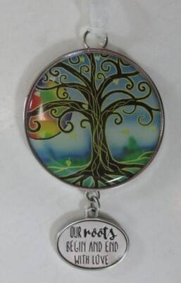 btop Our roots begin and end with love TREE OF LIFE ORNAMENT ganz