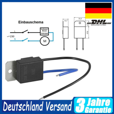 SANFTANLAUF MODUL Softstart für Maschinen Elektrowerkzeuge 230V bis 20A (3036)