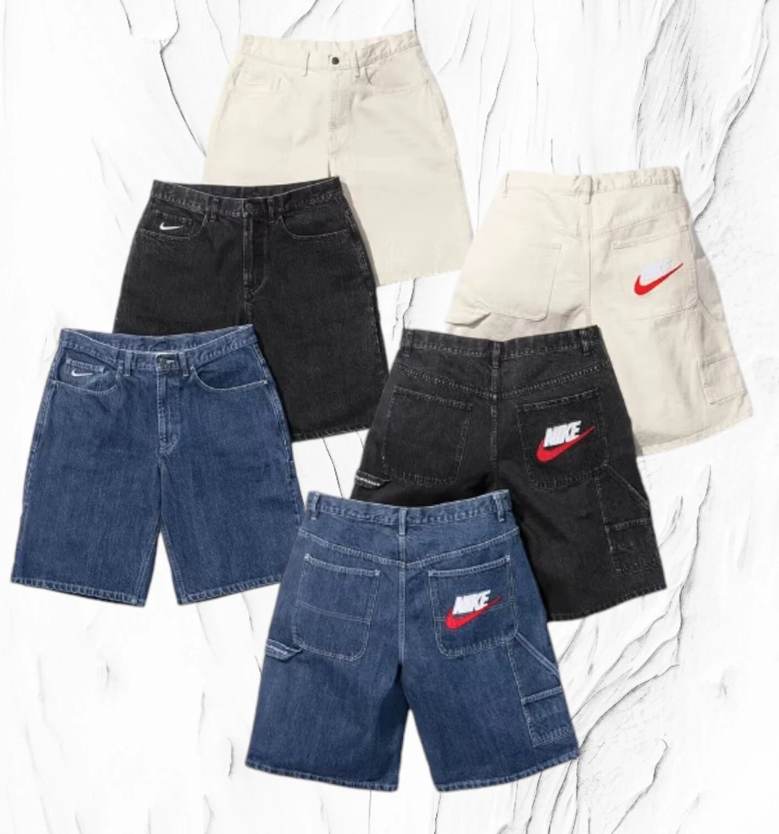Supreme x Nike Denim Short 3 color S-XL Limited 2024 SS Japan 