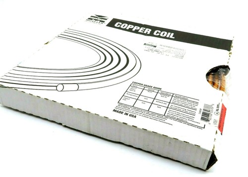 NEW MUELLER D06010P REFRIGERATION COPPER TUBING COIL 3/8" X 10' 65177537