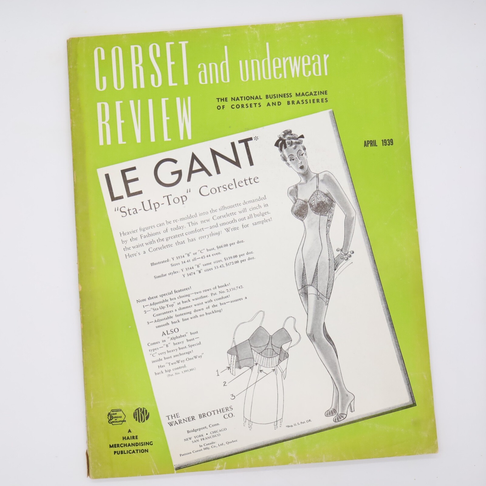 Corset and Underwear Review April 1939 SUPER RARE!-image