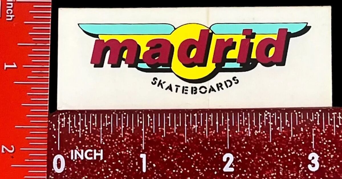 Vintage 1980's Madrid Skateboard Sticker | eBay Vintage 1980's Madrid Skateboard Sticker | eBay