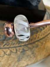 OOAk Artisan Transparent Ribbon Bead, Murano ...