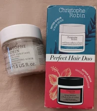 Christophe Robin Detox Scrub Repair Cleansing Purifying Mask Travel Size Set Lot