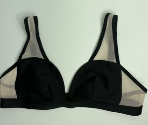 mesh black bralette