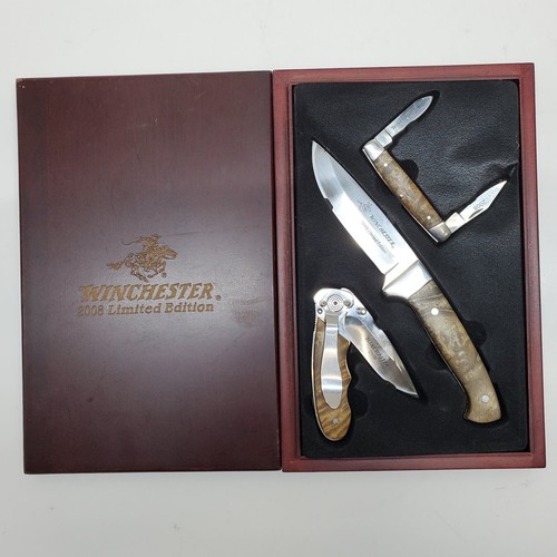 Winchester 2008 Limited Edition Knife Box Set with 3 Pocket/Fixed Blade