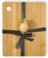 Boston International Mouse 2 Piece Bamboo Cutting Board & Spreader Set NOO161456
