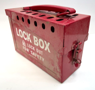 BRADY 65699 RED METAL LOCK BOX | eBay