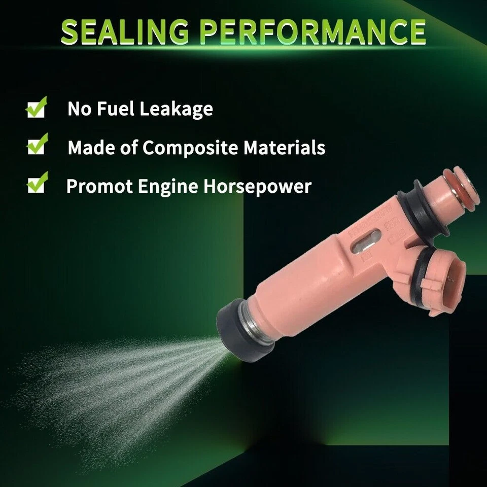 6X Fuel Injectors 23250-20030 For 2004-2006 Lexus RX330 ES330 3.3L Toyota Camry Foto 3 de 4