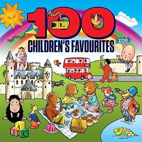 100 Children's Favourites 4CD Box Set Nursery Rhymes Wheels on the Bus + More