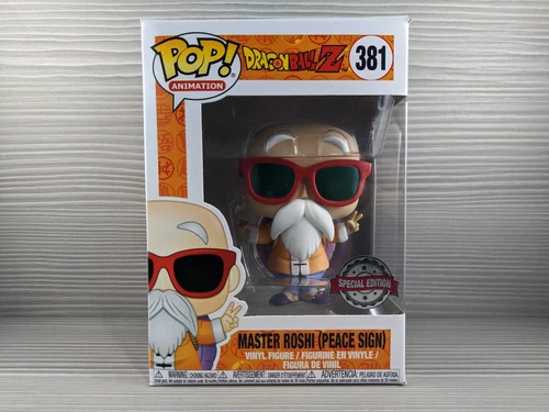 MASTER ROSHI Peace Sign 381 DragonBall Z Funko Pop Dragon Ball DBZ [Vaulted][SE]