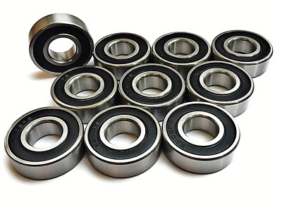 10 Stück RLS4 2rs LJ 1/2 2rs DOPPELT ABGEDICHTETE PATRONENLAGER 1/2 x1,5/16 x 3/8w
