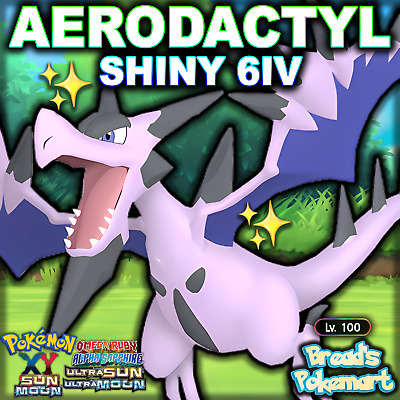 Pokemon Sword and Shield Shiny Aerodactyl 6IV-EV Trained