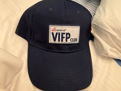 CARNIVAL CRUISE VIFP BASEBALL HAT CAP NAVY BLUE NEW