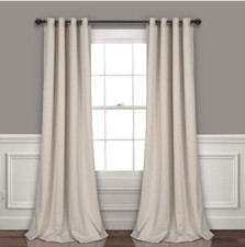 Lush D cor Insulated Grommet Blackout Curtain 2 Panels Wheat 52x95