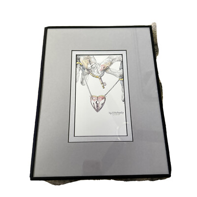 C. J. BRADFORD INK Signed Art Print   Key To Relationship  Framed & Matted