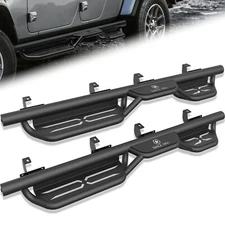 Side Steps Running Boards Nerf Bar Plates For 2020-2026 Jeep Gladiator JT 4 Door