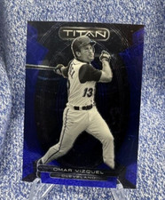 Omar Vizquel - #83/99 - BLUE VELOCITY PRIZM - 2023 Panini Chronicles Titan - 2