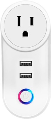 Dual Mode WiFi 3 Outlets WiFi Smart Plug, Powerful 10A 2400 Watt Output, Indi...